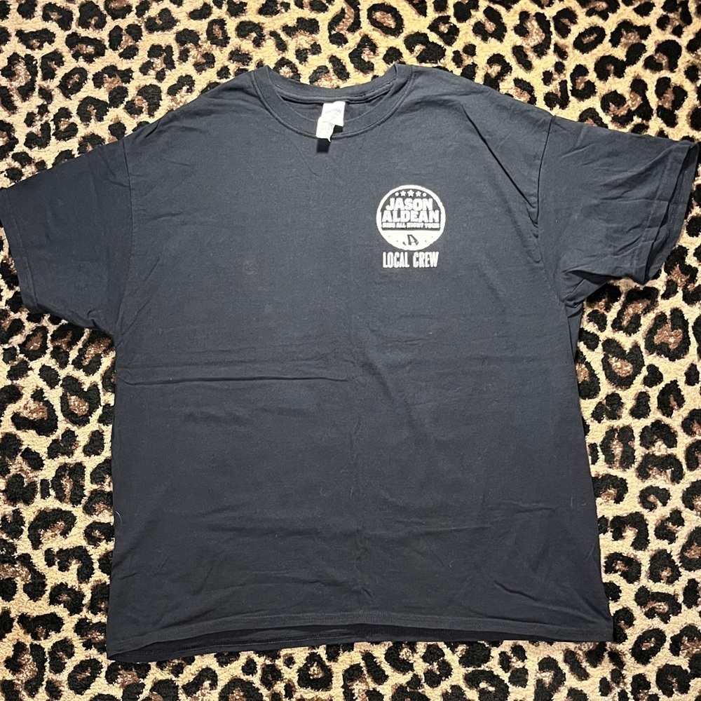 Jason Aldean Ride All Night Tour Backstage Crew T-Shirt